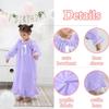 610 YOU Girls Cotton Nightgowns, Purple Vintage Long Sleeve Night Gowns for Girls, Sleep-Dresses 10-12 Years view 4