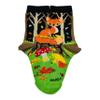 Sock Panda Fox in the Woods Socks from the (Ages 3-5) Small, Toddler Shoe Size 7-12 view 1