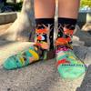 Sock Panda Fox in the Woods Socks from the (Ages 3-5) Small, Toddler Shoe Size 7-12 view 2