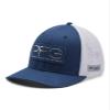 Columbia Unisex PFG Hooks Mesh Ball Cap-High Crown, Carbon/Silver, XX-Large view 3