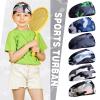 6 Pcs Kids Headbands - Athletic Sweatbands, Football Headbands, Sweat Absorbing Elastic Hairbands (Camouflage) view 3