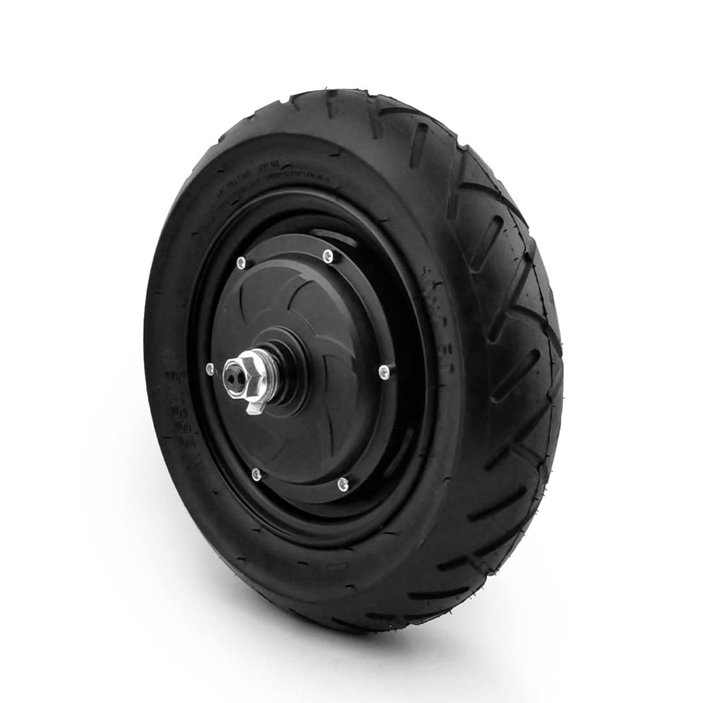 350W 10 Inch Ultrathin Brushless Hub Motor 10x2.50 Tyre Gearless Drive Wheel Open Size 85mm For DIY Scooter Bike (48 V)
