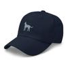 Carolina Dog hat, Carolina Dog Gifts, Embroidered Unisex Baseball hat, Carolina Dog mom hat, Dog dad hat. Navy view 3