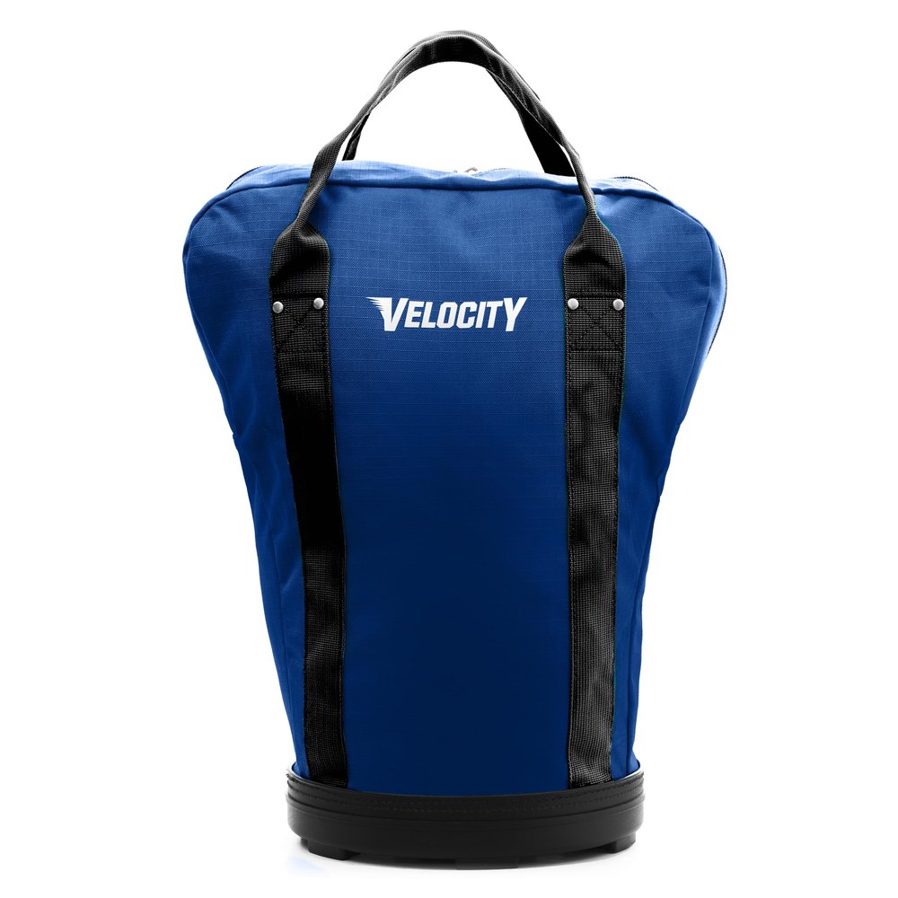 Velocity Heavy Duty Multipurpose Ball Bag with Durable Bottom - Holds up to 60-72 Balls - Ideal for Lacrosse, Baseball, Pickleball, Tennis & More, Royal Blue