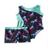 Kaerm Children Girls Two Piece Gymnastics Ballerina Outfits Sleeveless Yoga Suit Ballet Dance Leotard Dark Night A 6 Years view 4