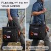 KastKing Karryall Fishing Tackle Bags for Saltwater or Freshwater Fishing - Water Resistant Material - Fishing Gear Storage - Large Black view 4