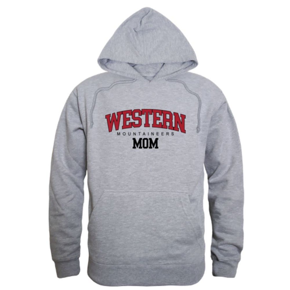 W Republic Western Colorado University Mountaineers Mom Fleece Hoodie Sweatshirts Heather Grey Medium