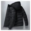 VSOLS Fashion Men's Cotton Jacket Hooded Thick Warm Winter Casual Down Jacket Hooded Jacket (Color : 2, Size : 3XL-Large) view 4