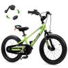 RoyalBaby EZ Kids Bike, 16 Inch Balance Pedal Convertable Bicycle, Easy Learn Balancing to Biking Boys Girls Ages 4-7 Years Beginners, 16" Wheel Green view 1