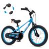 RoyalBaby EZ Kids Bike, 16 Inch Balance Pedal Convertable Bicycle, Easy Learn Balancing to Biking Boys Girls Ages 4-7 Years Beginners, 16" Wheel Blue view 1