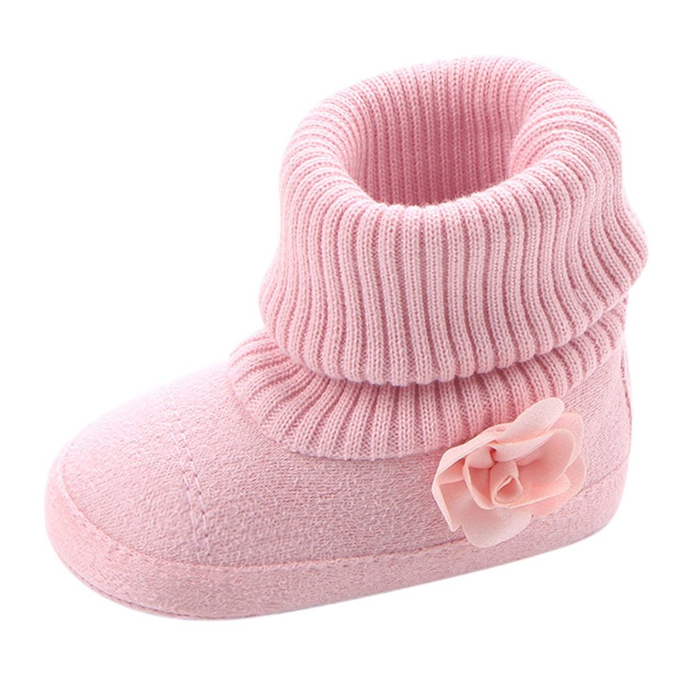 Cotton Shoes for Baby Girls and Boys Warm Shoes Soft Comfortable Boots Infant Toddler Warming Toddler Boy Casual Shoes (Pink, 0-6 Months)