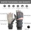 CLAPE Winter Warm Gloves,Thermal Ski & Snow Gloves Non-Slip Freezer Gloves for Outdoor Driving Cycling Gloves, Pink(M) view 2