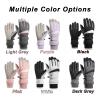 CLAPE Winter Warm Gloves,Thermal Ski & Snow Gloves Non-Slip Freezer Gloves for Outdoor Driving Cycling Gloves, Pink(M) view 3
