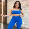 Aoxjox High Waisted Workout Leggings for Women Trinity Yoga Pants 26.5" (Directoire Blue, XX-Small) view 3