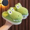 Girls Boys Home Slippers Warm House Slippers for Toddler Lined Winter Indoor Shoes Toddler House Slipper Girl (GN1, 10-10.5 Years) view 3