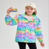 MGEOY Boys Girls Rain Jackets Lightweight Waterproof Hooded Raincoats Windbreakers for Kids 4-14Y view 3