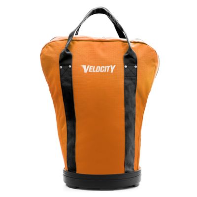 Velocity Heavy Duty Multipurpose Ball Bag with Durable Bottom - Holds up to 60-72 Balls - Ideal for Lacrosse, Baseball, Pickleball, Tennis & More, Orange