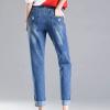Maiyifu-GJ Women High Waist Ripped Skinny Jeans Boyfriend Slim Fit Washed Stretch Jean Juniors Distressed Pencil Denim Pants (Blue,31) view 2