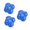 PATIKIL Bounce Reaction Balls, 3 Pack Coordination Training Ball Agility Trainer TPR for Speed Reflex, Blue view 1