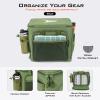 KastKing Karryall Tackle Bags for Saltwater or Freshwater Fishing - Water Resistant Material - Gear Storage - Large Green view 3