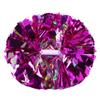 Hooshing 2PCS Hot Pink Pom Poms Cheerleading Iridescent Cheer Pompoms with Baton Handle for Kids Girls School Sports Team Spirit Games Cheering view 1