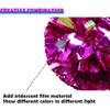Hooshing 2PCS Hot Pink Pom Poms Cheerleading Iridescent Cheer Pompoms with Baton Handle for Kids Girls School Sports Team Spirit Games Cheering view 3