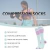 fenglaoda Compression Socks for Women Men 3 Pairs Graduated Compression Support Circulation Socks for Nurses view 2