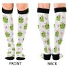 Wusikd Cute Frogs Crowns Compression Socks for Women and Men Circulation Long Socks for Athletic Running 1 view 4