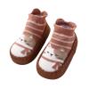 Autumn and Winter Cute Children Toddler Shoes Flat Bottom Non Slip Floor Sports Shoes Socks Shoes Warm Boys School Shoes (B, 12-18 Months) view 1