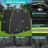 Golf Cart Covers 4 Passenger Fits for EZGO, Club Car, Yamaha Golf Cart, 420D Oxford Waterproof Golf Cart Covers with Reflective Strips, For Outdoor Windproof, Dustproof Golf Cart Cover 2/4 Passenger view 3