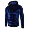 JEsilunmaMY Casual Fleece Hoodies for Men Long Sleeve Drawstring Pullovers with Pocket Solid Color Sports Outdoor Jumper Tops (Dark Blue,Medium) view 1