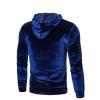 JEsilunmaMY Casual Fleece Hoodies for Men Long Sleeve Drawstring Pullovers with Pocket Solid Color Sports Outdoor Jumper Tops (Dark Blue,Medium) view 2