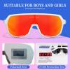 KAPVOE Youth Baseball Glasses Age 8-14 Kids Sports Sunglasses Polarized Softball Cycling Small Face Adult Mountain Bike MTB view 3
