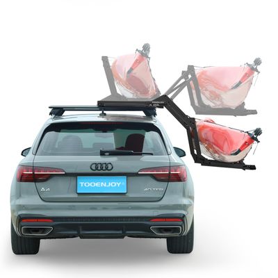 TOOENJOY Heavy-Duty Kayak Lift Assist Roof Rack, 100 LBS Capacity Kayak Canoe Rooftop Loader, Elevating Assist System for Easy Loading, Black