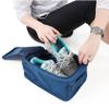 Ellylian Travel Shoe Bags Foldable Waterproof Nylon with Zipper for Men & Women,Dark Blue view 4