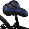 BUZZNN Bike Saddles, Comfortable Bicycle Seat - Wide Bike Seat Cushion for Women and Men, Waterproof Leather Bike Saddle, Perfect for Road Mountain Bikes view 2