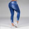 Maiyifu-GJ Women's Ripped Mid Rise Stretch Jeans Distressed Skinny Boyfriend Denim Pants Slim Fit Destroyed Butt Lifting Jean (Blue,3X-Large) view 3
