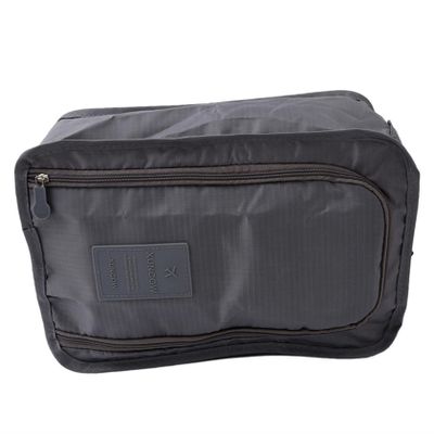 Ellylian Travel Shoe Bags Foldable Waterproof Nylon with Zipper for Men & Women,Grey