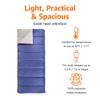Amazon Basics 30F Cool Weather Sleeping Bag for Adults, Warm and Comfortable, Compact Lightweight, 75" x 33", Blue view 3