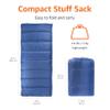 Amazon Basics 30F Cool Weather Sleeping Bag for Adults, Warm and Comfortable, Compact Lightweight, 75" x 33", Blue view 4