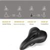 BUZZNN Bicycle Saddle, Comfortable Bike Seat for Women Men, Ergonomic Bike Seat, Waterproof Bike Seat Cushion Fit for Indoor/ Outdoor/ Road Bikes view 4