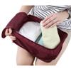 Ellylian Travel Shoe Bags Foldable Waterproof Nylon With Zipper For Men & Women,Wine Red view 3