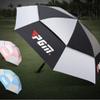 OLINEW Golf Umbrella Double-layer Wear-resistant Rain-proof Sunscreen Fiberglass Outdoor Sports Automatic Manual Umbrella (automatic blue) view 2