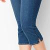 Maiyifu-GJ Women's Mid-Rise Casual 3/4 Jeans Stretch Slim Fit Cropped Denim Pants Slimming Jean Trousers Sweatpants (Blue,Large) view 3