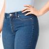 Maiyifu-GJ Women's Mid-Rise Casual 3/4 Jeans Stretch Slim Fit Cropped Denim Pants Slimming Jean Trousers Sweatpants (Blue,X-Large) view 2