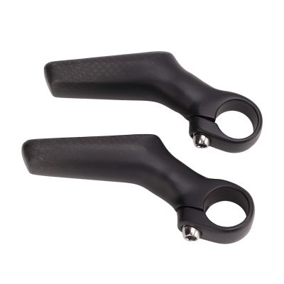 Pilipane 1 Pair Bikes Bar Ends Grips, Bikes Handlebar Grips, Carbon Fiber L Shape Ergonomic Road Aluminium Alloy Bikes Bar Ends for 22 2mm Bikes Handlebar(Matte), Bikes Handlebar Grips, 1 Pair Bicycl