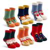 Lollisy Toddler Boys Winter Warm Crew Thermal Terry Socks - 6 Pack Christmas 4-6 Years view 1