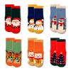 Lollisy Toddler Boys Winter Warm Crew Thermal Terry Socks - 6 Pack Christmas 4-6 Years view 2