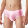 Daenrui Men Shiny Oil Silk Low Rise Pouch Underwear Elastic Bikini Briefs Swimwear Underpants Panties Pink X-Large view 3