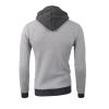 JEsilunmaMY Mens Slim Fit Hoodies Full Zip Long Sleeve Casual Sports Cardigan Sweatshirt Soft Cotton Outdoor Hooded Jackets (Light Grey,Small) view 3